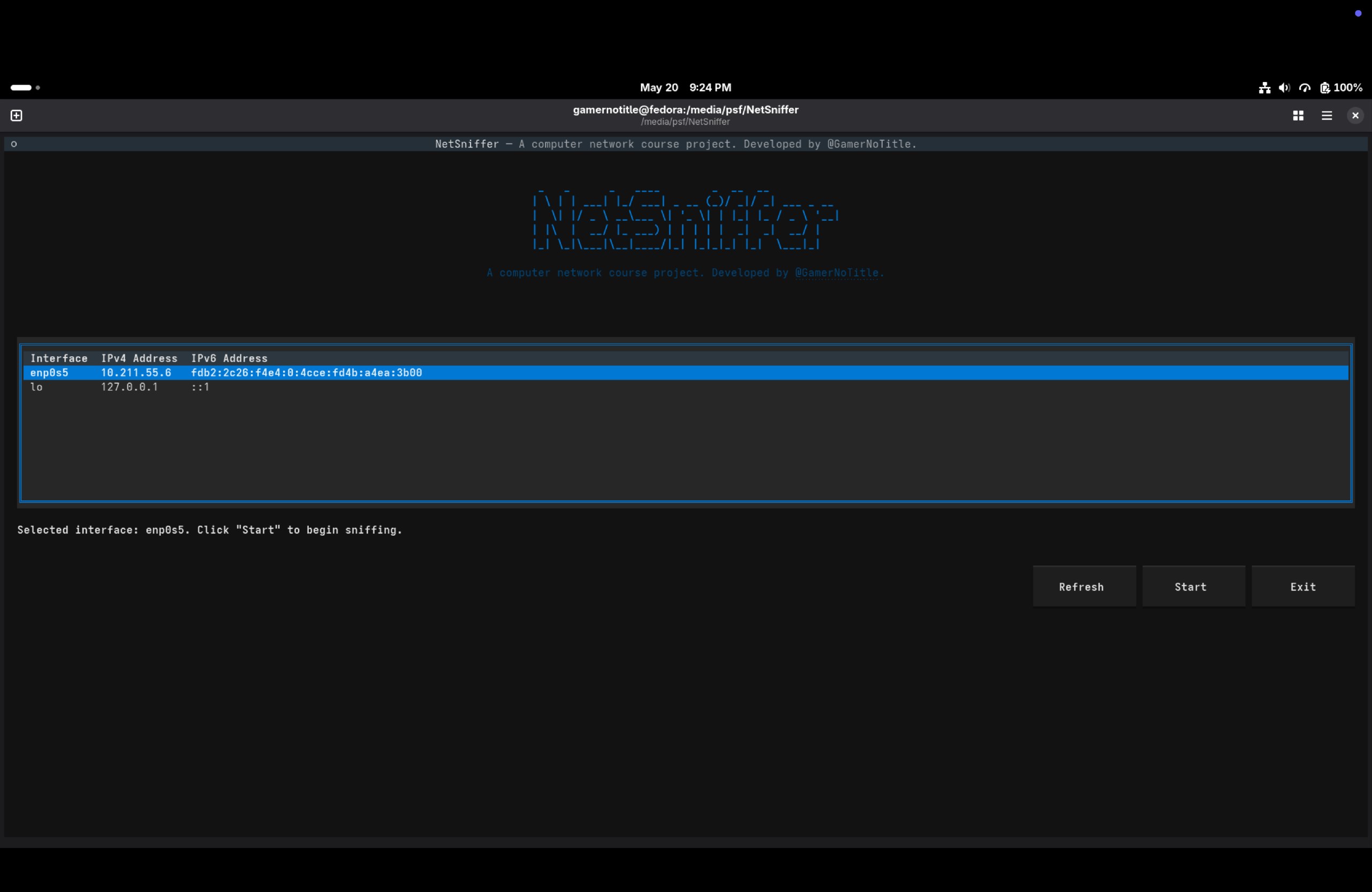 Welcome Screen